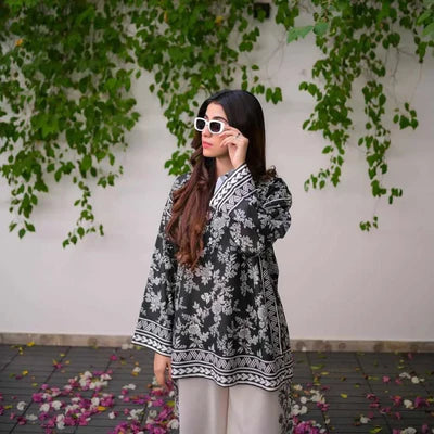 DILRUBA Co Ord Digital Print 2-Piece Stitched Dress.